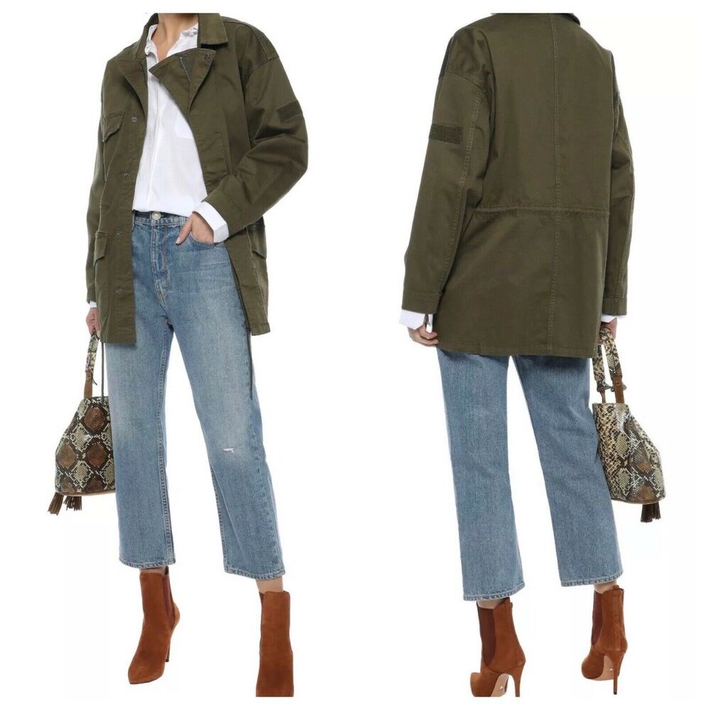 NEW Current/Elliott The Updated Infantry Jacket Army Green Women's Size XS